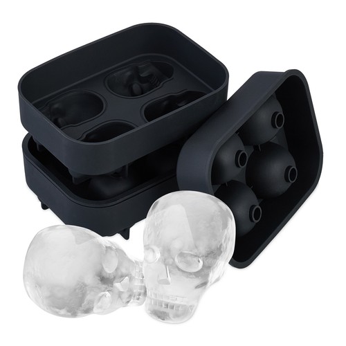 Totenkopf eiswürfelform 2er - eiswürfelform,