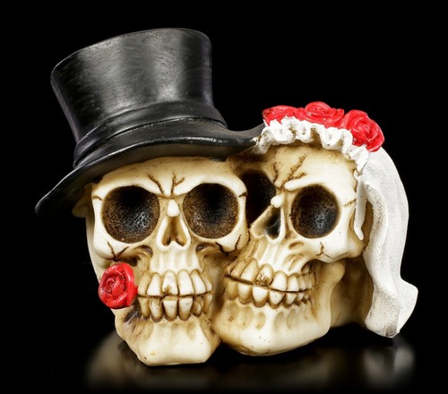 Totenkopf brautpaar gothic - -,
