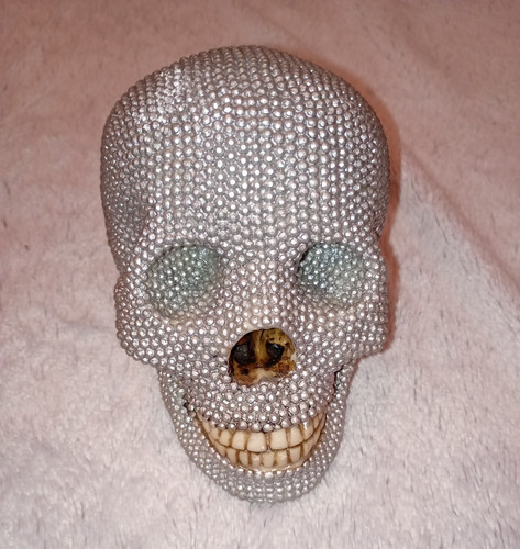Totenschädel skulptur - totenschädel,