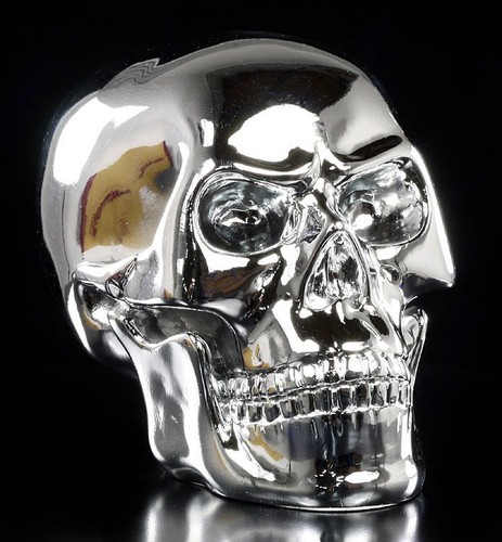 Wütender totenkopf verchromt - wütender,