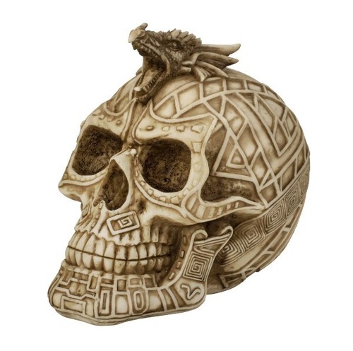 Totenkopf mit drachenkopf - totenkopf,