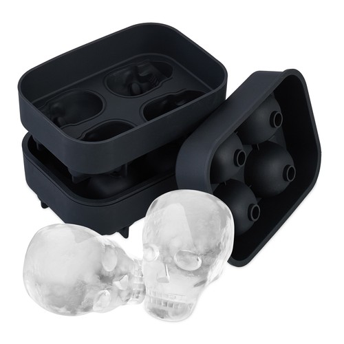 Totenkopf eiswürfelform 2er - eiswürfelform,