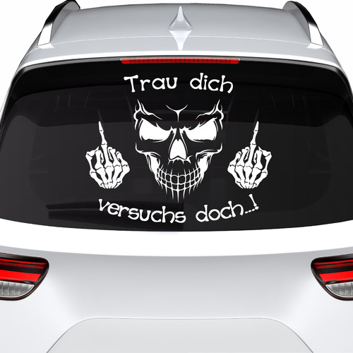Totenkopf auto aufkleber - totenkopf,
