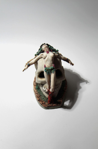 Totenkopf mit frau - mit,