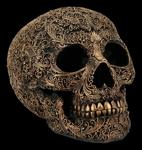 Totenkopf mit feinen