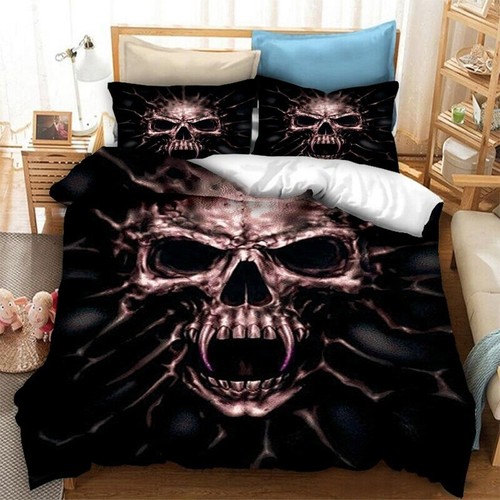 Totenkopf gothic bettwäsche - gothic,