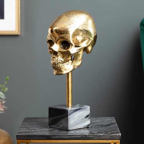 Elegante skulptur skull - skulptur,
