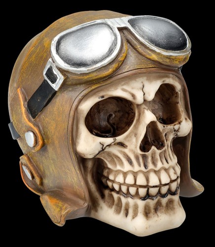 Totenkopf mit fliegermütze - totenkopf,