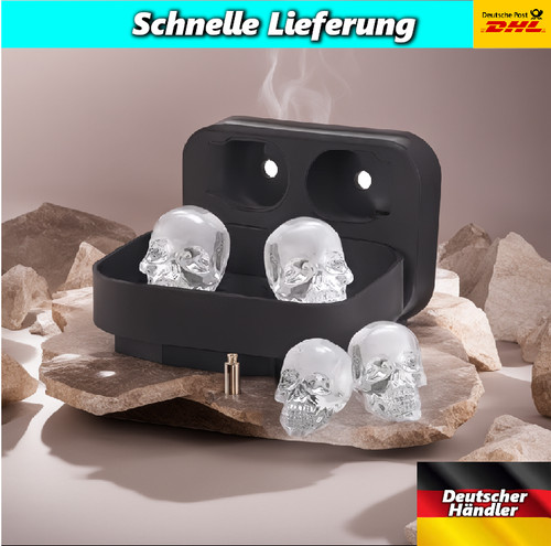 Eiswürfel totenkopfform - eiswürfel,